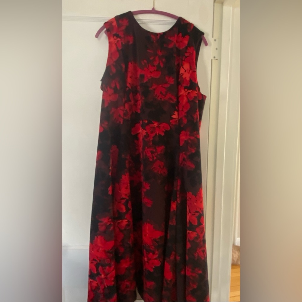 Calvin Klein Red Floral Dress